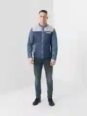 Серебряный куртка мужская, демисезонная
