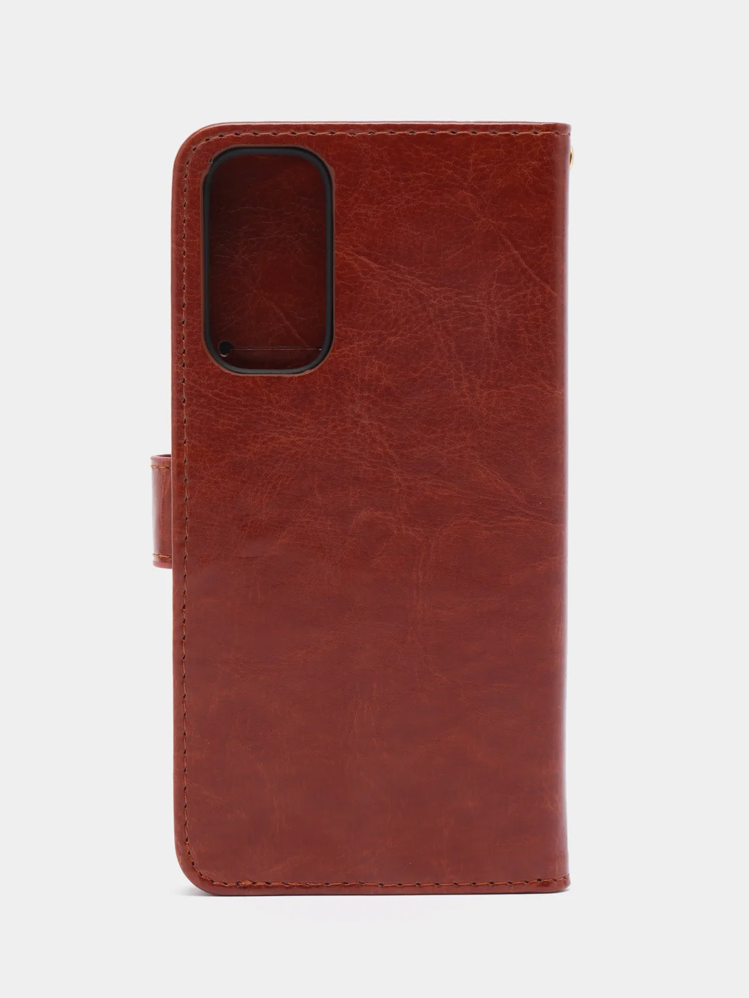Коричневый кожаный PU чехол-книжка Xiaomi Redmi Note 11 / Redmi Note 11S