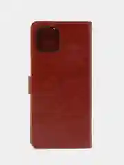 Коричневый чехол-книжка для Samsung Galaxy A03, кожаный PU
