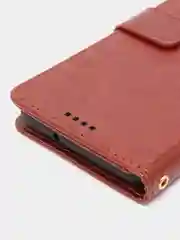 Коричневый чехол-книжка для Samsung Galaxy A03, кожаный PU