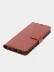 Коричневый чехол книжка для Samsung Galaxy A13 4G, кожаный, PU