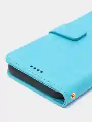 Голубой чехол-книжка для Samsung Galaxy A03 Core, кожаный PU