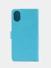 Голубой чехол-книжка для Samsung Galaxy A03 Core, кожаный PU