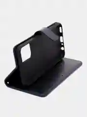 Темно-синий чехол книжка для Samsung Galaxy A23, кожаный PU