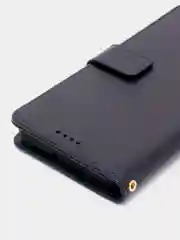Темно-синий чехол книжка для Samsung Galaxy A23, кожаный PU