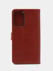Коричневый чехол книжка для Samsung Galaxy A23, кожаный PU
