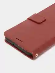 Коричневый чехол книжка для Samsung Galaxy A23, кожаный PU