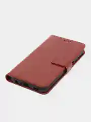 Коричневый чехол книжка для Samsung Galaxy A23, кожаный PU