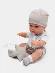 Белый кукла "Пупс", со звуком, с аксессуарами, 30 см