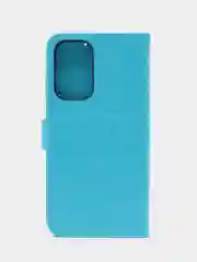Голубой кожаный PU чехол-книжка для Samsung Galaxy A33 5G