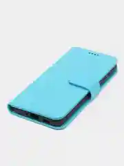 Голубой кожаный PU чехол-книжка для Samsung Galaxy A33 5G