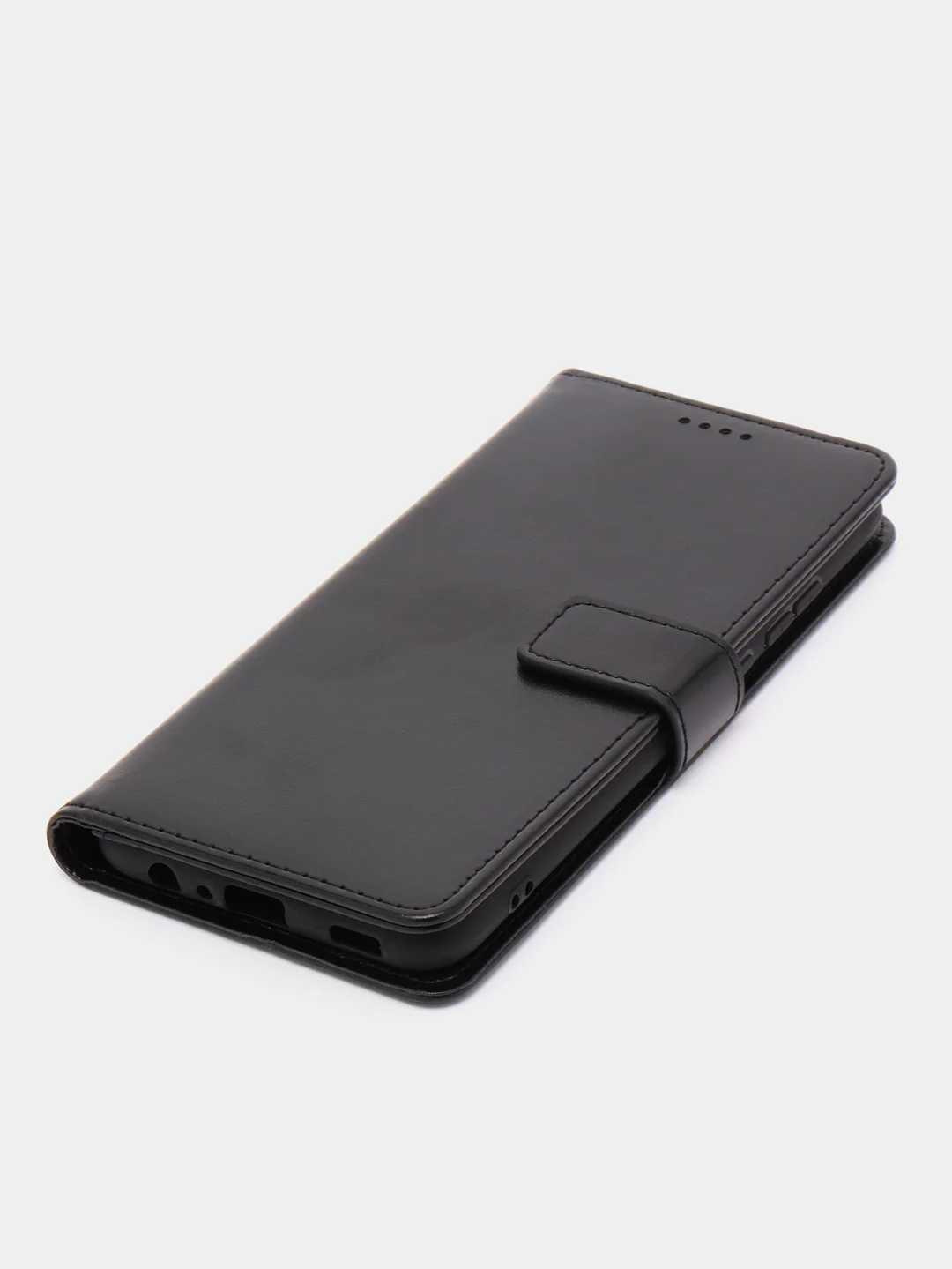 Черный чехол-книжка для Samsung Galaxy A03, кожаный PU