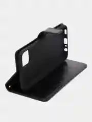 Черный чехол-книжка для Samsung Galaxy A03, кожаный PU