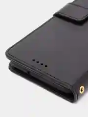 Черный чехол-книжка для Samsung Galaxy A03, кожаный PU