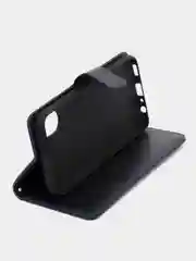 Темно-синий чехол-книжка для Samsung Galaxy A03 Core, кожаный PU
