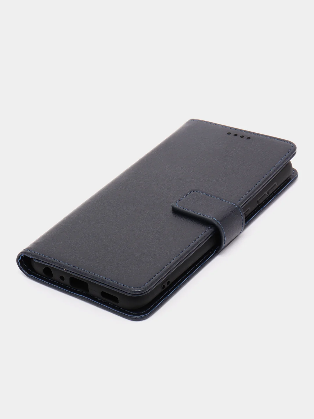 Темно-синий чехол-книжка для Samsung Galaxy A03 Core, кожаный PU