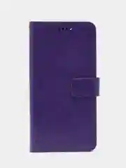 Фиолетовый кожаный PU чехол-книжка Xiaomi Redmi Note 11 / Redmi Note 11S