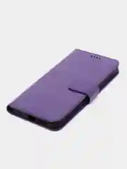 Фиолетовый кожаный PU чехол-книжка Xiaomi Redmi Note 11 / Redmi Note 11S