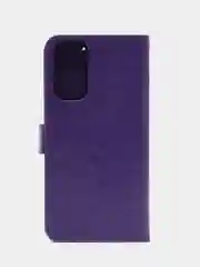 Фиолетовый кожаный PU чехол-книжка Xiaomi Redmi Note 11 / Redmi Note 11S