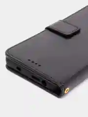 Черный кожаный PU чехол-книжка Xiaomi Redmi Note 11 / Redmi Note 11S