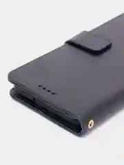 Темно-синий чехол-книжка для Samsung Galaxy A03s, кожаный PU