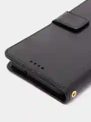 Черный чехол-книжка для Samsung Galaxy A03s, кожаный PU