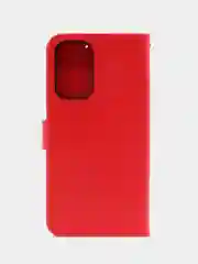 Красный кожаный PU чехол-книжка для Samsung Galaxy A33 5G