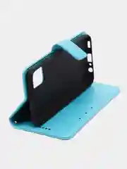 Голубой чехол-книжка для Samsung Galaxy A03s, кожаный PU
