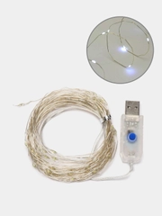 Гирлянда "Роса", USB, на батарейках