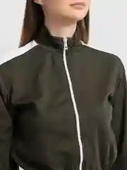Зелёный хаки костюм спортивный женский