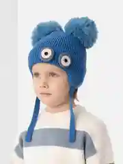 Лазурный шапка для мальчика на весну с подкладом