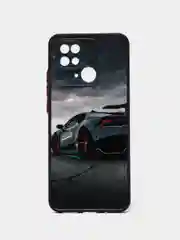 Хром чехол с рисунком на Xiaomi Redmi 10C ( Сяоми Редми 10Ц)