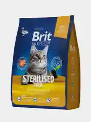 Корм сухой Brit Premium Duck & Chicken для стерилизованных кошек, утка и курица, 400 г