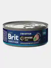 Корм влажный Brit Premium для котят, с мясом кролика, 100 г *12шт
