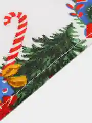 Небесно-голубой полотенце кухонное из рогожки "Новый год"