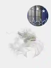 Белый гирлянды шторы, звезды и луны,звёзды
