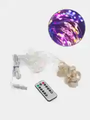 Индиго гирлянда штора-занавес с пультом, 3 х 2м, 3 х 3м от USB300 LED регулировка яркости 8 режимов