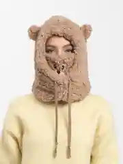 Карамельный балаклава с ушками