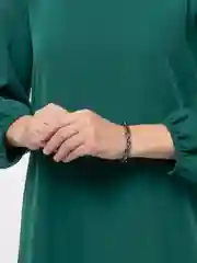 Бежевый меланж женский браслет-цепь