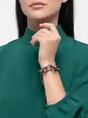 Карамельный женский браслет-цепь