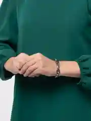 Бирюзовый женский браслет-цепь