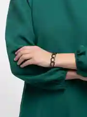 Белый женский браслет-цепь