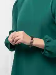 Голубой женский браслет-цепь