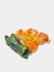 Тёмно-коричневый магниты на холодильник тигр новогодний