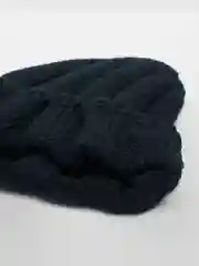 Черный шапка бини вязаная, демисезонная, унисекс