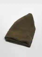 Хаки шапка мужская, флисовая