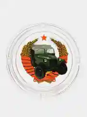 Пепельница "Ретро машины", стекло