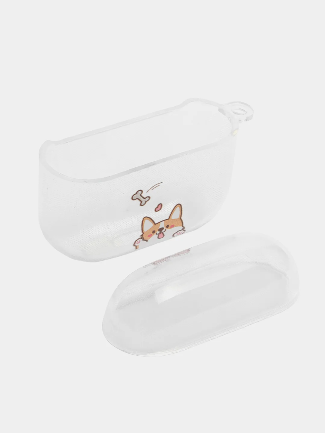 Лимонный чехол для наушников Apple AirPods 3 силиконовый прозрачный принт Nike / Найк