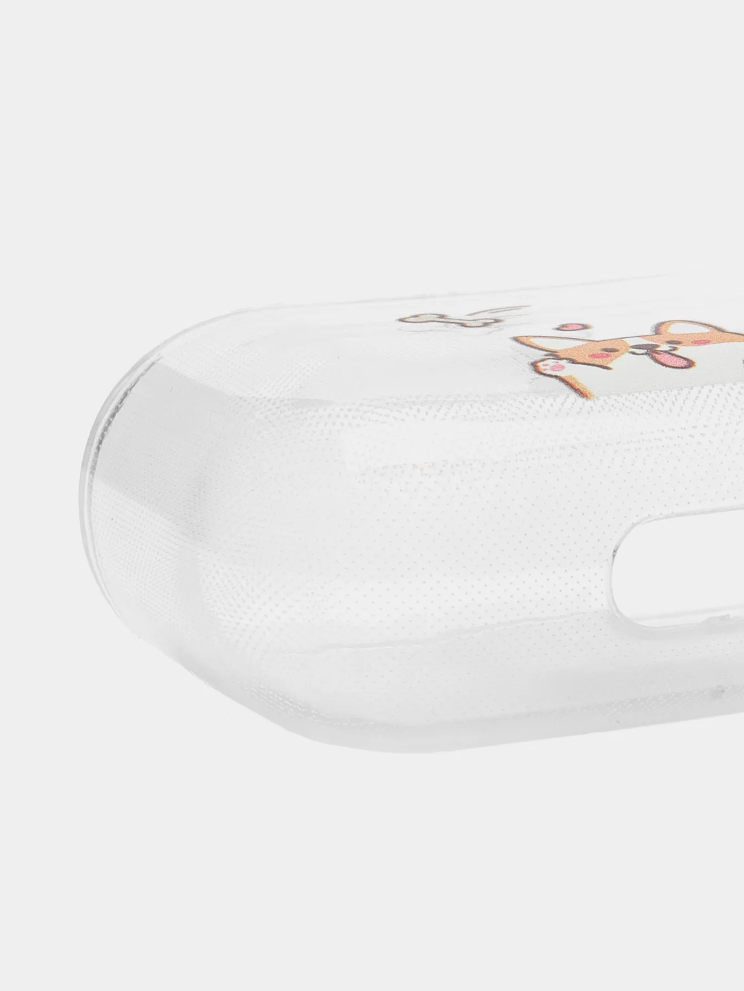 Лимонный чехол для наушников Apple AirPods 3 силиконовый прозрачный принт Nike / Найк