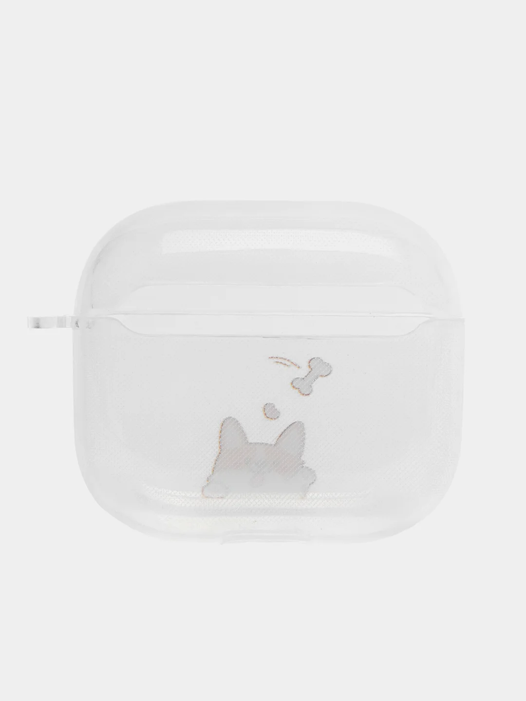 Лимонный чехол для наушников Apple AirPods 3 силиконовый прозрачный принт Nike / Найк